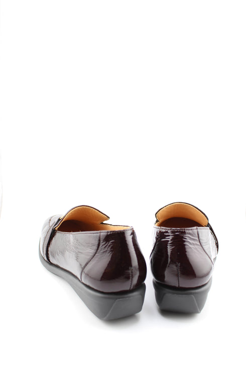DFC Relax Leather Loafers with Metal Accent